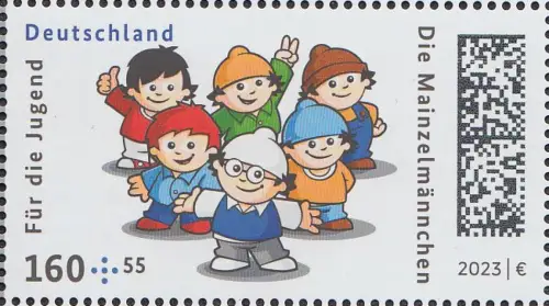 D,Bund Mi.Nr. 3779 Für die Jugend 2023, Mainzelmännchen (160+55)