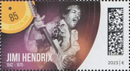 D,Bund Mi.Nr. 3780 Legenden der Pomusik: Jimi Hendrix (85)