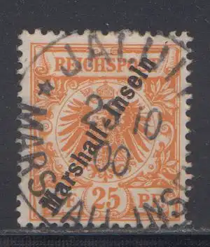 Deutsche Kolonien, Marshall-Inseln MiNr 11a, Krone und Adler, geprüft