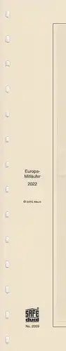 SAFE dual Vordruckblätter Europa Mitläufer 2022 