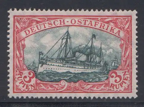 Deutsche Kolonien, Deutsch-Ostafrika MiNr 39IAa Kaiseryacht "Hohenzollern", gepr