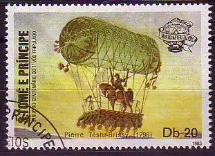 Sao Tomé und Principe Mi.Nr. 835 200 J.Luftfahrt, Ballon 1798 (20)
