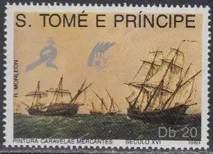 Sao Tomé und Principe Mi.Nr. 1129 Handelsschiffe 16. Jahrhundert (20)