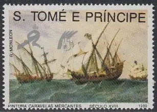 Sao Tomé und Principe Mi.Nr. 1132 Handelsschiffe 18. Jahrhundert (20)