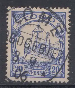 Deutsche Kolonien, Togo MiNr 10, Kaiseryacht "Hohenzollern"