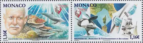 Monaco Mi.Nr. (noch nicht im Michel), 100. Geb. Rainer III., Umweltschützer(Zdr)