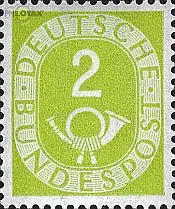 D,Bund Mi.Nr. 123 Posthorn (2)