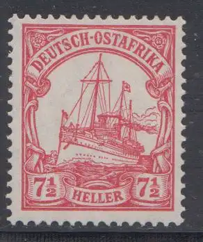Deutsche Kolonien, Dtsch.-Ostafrika MiNr 24, Kaiseryacht "Hohenzollern"
