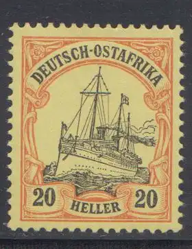 Deutsche Kolonien, Dtsch.-Ostafrika MiNr 26, Kaiseryacht "Hohenzollern"