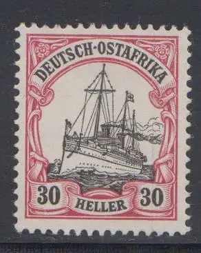 Deutsche Kolonien, Dtsch.-Ostafrika MiNr 27, Kaiseryacht "Hohenzollern"