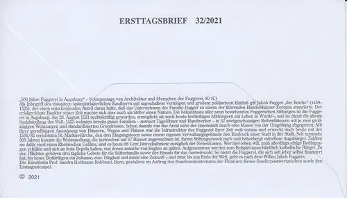 D,Bund Mi.Nr. 3621, 500 Jahre Fuggerei in Augsburg (80)