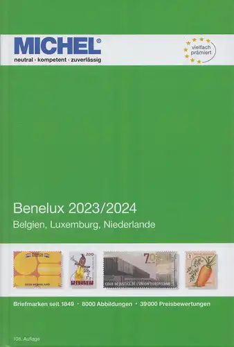 Michel Europa Katalog Band 12 - Benelux 2023/2024, 108. Auflage