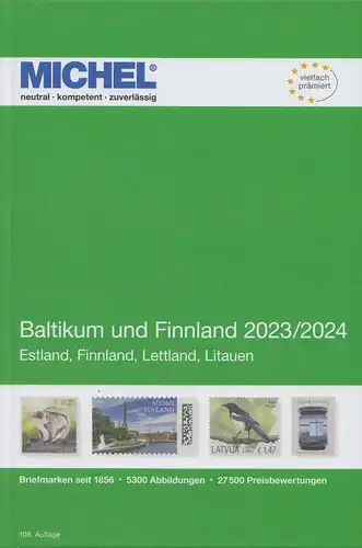 Michel Europa Katalog Band 11 - Baltikum und Finnland 2023/2024, 108. Auflage