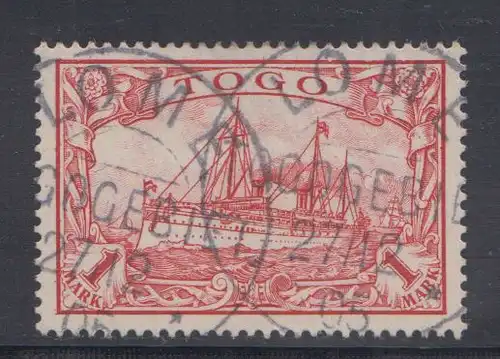 Deutsche Kolonien, Togo MiNr 16, Kaiseryacht "Hohenzollern"