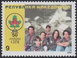 Makedonien Mi.Nr. 277 50Jahre Pfadfinderbewegung in Makedonien (9)