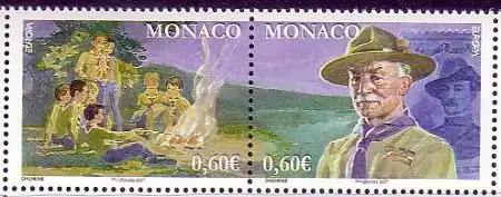 Monaco Mi.Nr. Zdr.2853-54 Europa 07, Pfadfinder