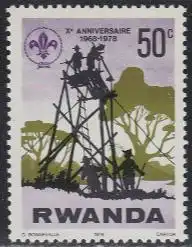Ruanda Mi.Nr. 916A 10J.Pfadfinderbewegung in Ruanda, Hochsitz (50)