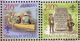 Ungarn Mi.Nr. 5186-87 Europa 07, Pfadfinder (2 Werte)