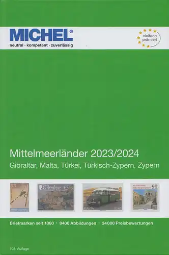 Michel Europa Katalog Band 9 - Mittelmeerländer 2023/2024, 108. Auflage