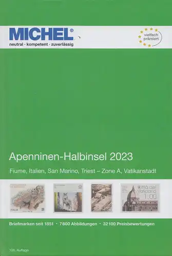 Michel Europa Katalog Band 5 - Appenninen-Halbinsel 2023, 108. Auflage