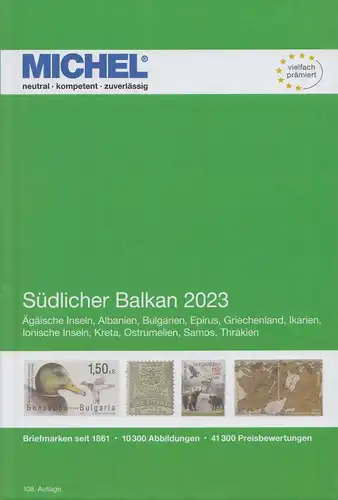 Michel Europa Katalog Band 7 - Südlicher Balkan 2023, 108. Auflage