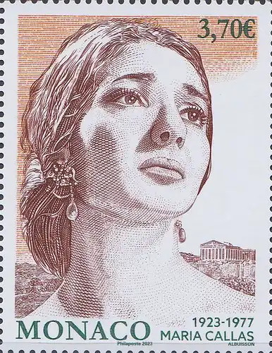 Monaco Mi.Nr. (noch nicht im Michel) Maria Callas (3,70)