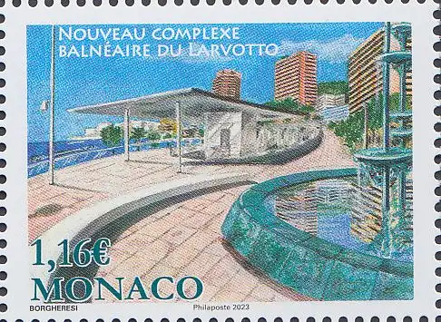 Monaco Mi.Nr. (noch nicht im Michel), Der neu Larvotto-Küstenkomplex (1,16)