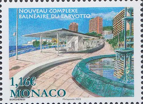 Monaco Mi.Nr. (noch nicht im Michel), Der neu Larvotto-Küstenkomplex (1,16)