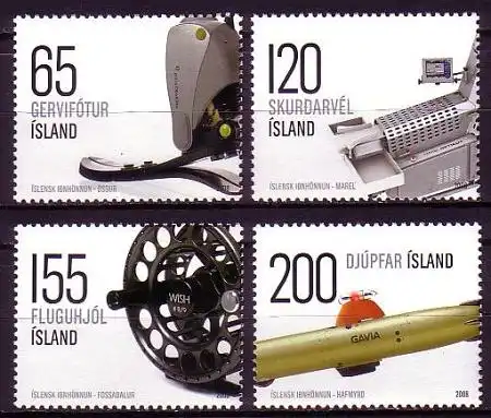 Island Mi.Nr. 1199-1202 Isländisches Industriedesign (4 Werte)