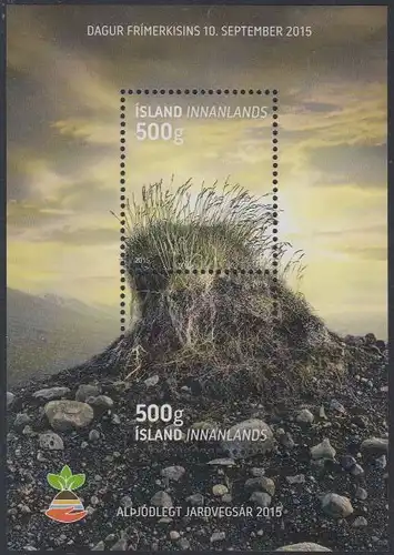 Island Mi.Nr. Block 63 Tag der Briefmarke, Int.Jahr des Bodens