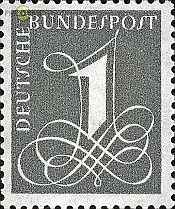 D,Bund Mi.Nr. 285X Zierlinien Wz. 4 W (1)