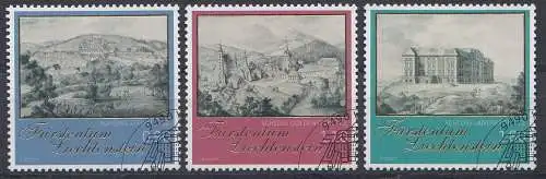 Liechtenstein MiNr. 2094-2096 Fürstliche Schätze: Schlösser und Burgen (3 Werte)