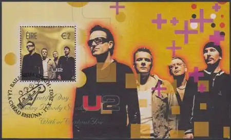 Irland Mi.Nr. Block 42 Rock-Legenden, Gruppe U2