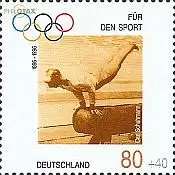D,Bund Mi.Nr. 1861 Sport 96, Kunstturnen, Sieger Carl Schuhmann (80+40)