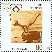 D,Bund Mi.Nr. 1861 Sport 96, Kunstturnen, Sieger Carl Schuhmann (80+40)