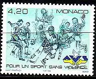 Monaco Mi.Nr. 2424 Int. Vereinigung gegen Gewalt im Sport AICVS (4,20)