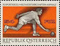 Österreich Mi.Nr. 1513 WM im Sportkegeln, Kegler (4)