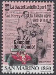 San Marino Mi.Nr. 1675 100Jahre Zeitung La Gazzetta dello Sport (1850)