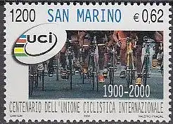 San Marino Mi.Nr. 1898 100 Jahre int. Radsportverband (1200/0,62)