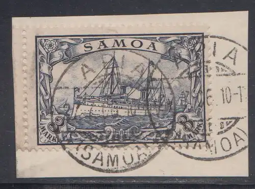 Deutsche Kolonien, Samoa MiNr. 18, Kaiseryacht "Hohenzollern", geprüft