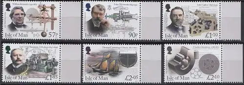 Insel Man MiNr. 2487-2492 Herausragende viktorischnische Ingenieure (6 Werte)