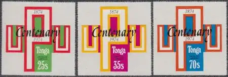 Tonga Mi.Nr. D123-25 Dienstm. 100Jahre UPU (3 Werte)