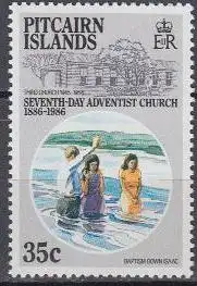 Pitcairn Mi.Nr. 287 Adventisten, Taufe im Meer (35)