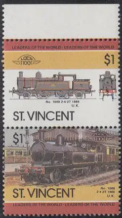 St.Vincent Mi.Nr. Zdr.840-41 Lokomotiven, No. 1008 (2 Werte)