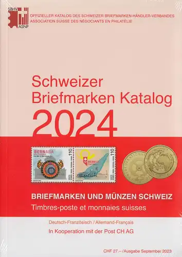 SBK Schweizer Briefmarken und Münzen - Katalog 2024