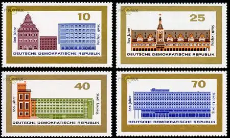 D,DDR Mi.Nr. 1126-29 800 Jahre Leipzig (4 Werte)