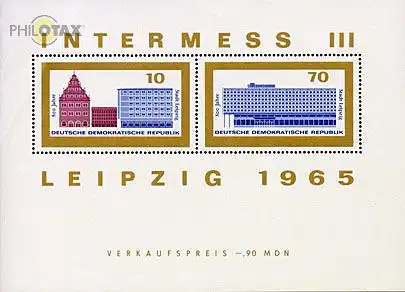 D,DDR Mi.Nr. Block 23 800 Jahre Leipzig (Postpreis -,90)