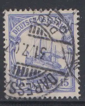 Deutsche Kolonien, Dtsch.-Ostafrika MiNr 33a, Kaiseryacht "Hohenzollern"