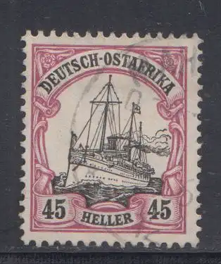 Deutsche Kolonien, Dtsch.-Ostafrika MiNr 36, Kaiseryacht "Hohenzollern"