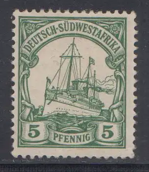 Deutsche Kolonien, Dt.-Südwestafrika MiNr 12, Kaiseryacht "Hohenzollern"